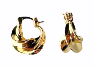 Afrika petit hoops - guld